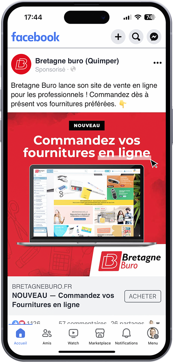 Publicité digitale Bretagne Buro