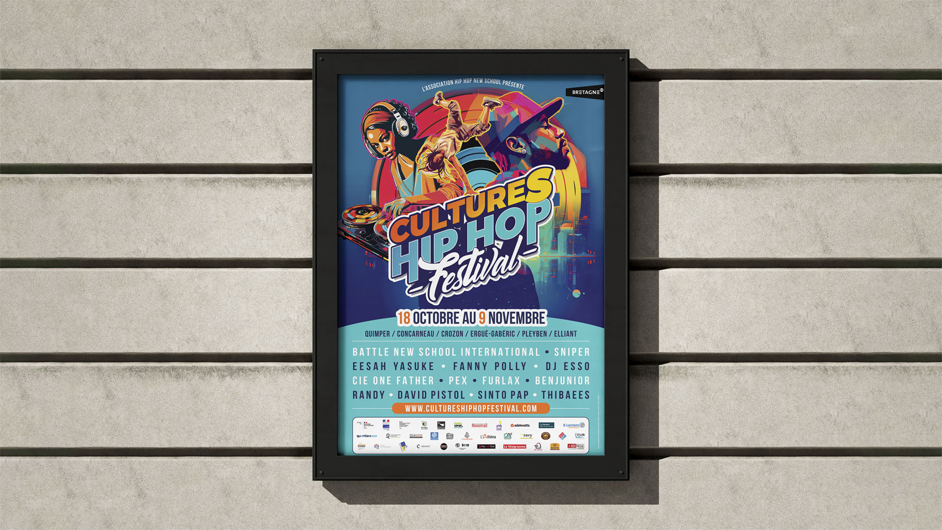 Affiche CultureS Hip Hop Festival 2024