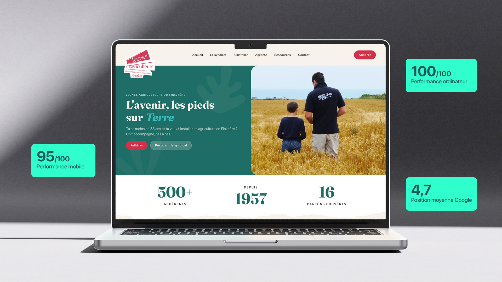 Site Jeunes Agriculteurs 29 – Juliane Lancou, communication digitale à Quimper